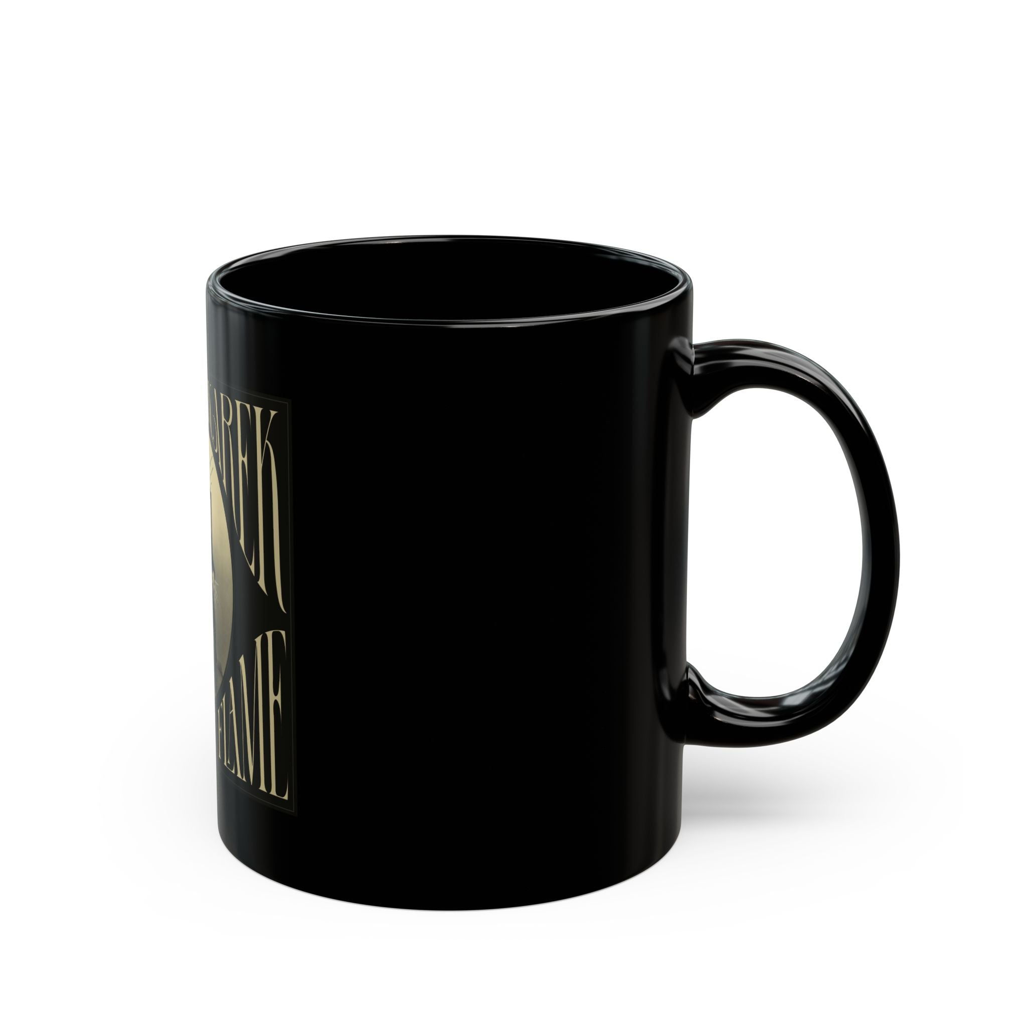 Feed the Flame Black Mug — Goth Vintage Portrait Coffee Cup